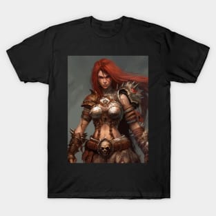 Diablo Barbarian Female T-Shirt